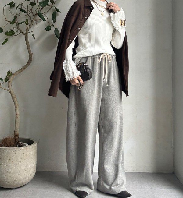  「【WEB限定】フリンジカフスリブニット」|ニット・セーター|