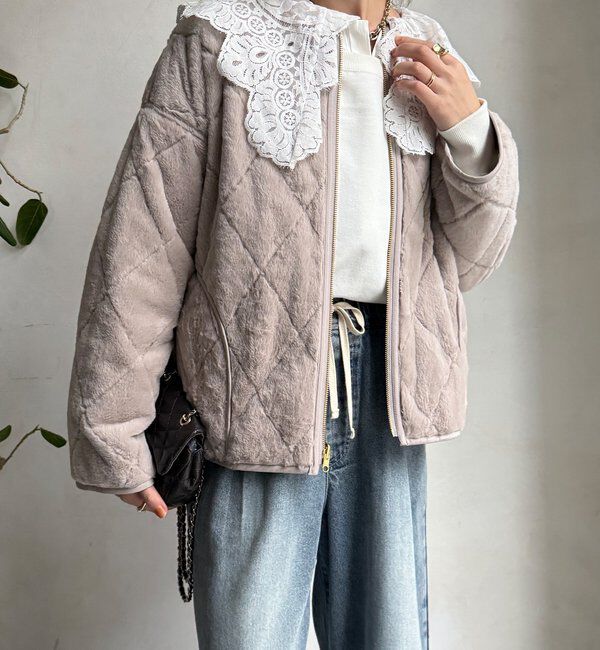  「【WEB限定】リバーシブルファーキルトコート」|その他|