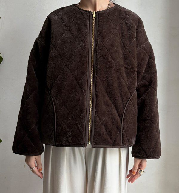  「【WEB限定】リバーシブルファーキルトコート」|その他|