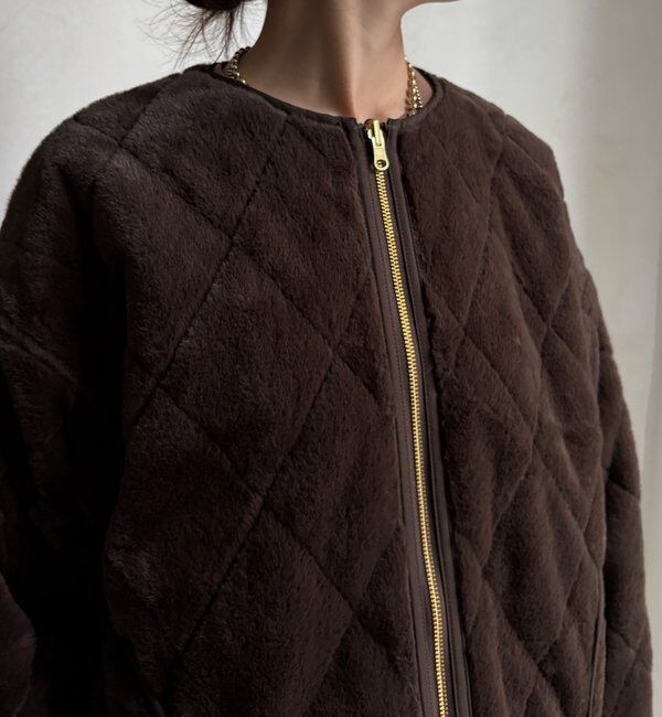  「【WEB限定】リバーシブルファーキルトコート」|その他|