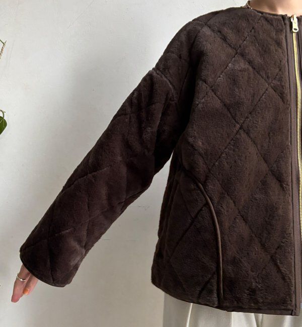  「【WEB限定】リバーシブルファーキルトコート」|その他|