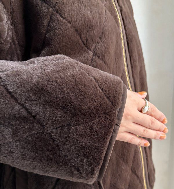  「【WEB限定】リバーシブルファーキルトコート」|その他|