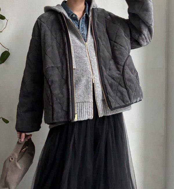  「【WEB限定】リバーシブルファーキルトコート」|その他|