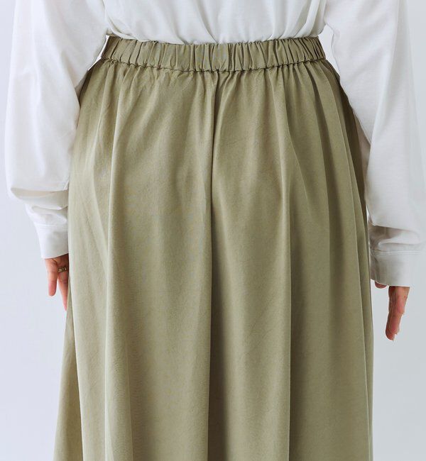  「予約【セットアップ可/上品な落ち感】ガーメントダイフレアバイアススカート」|スカート|