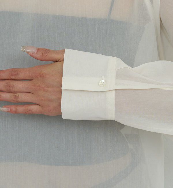  「【手洗い可】シアーボウタイブラウス」|シャツ・ブラウス|