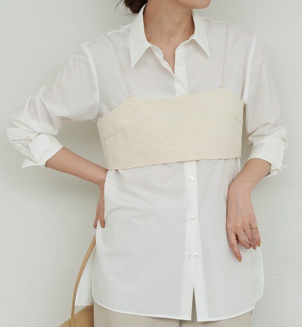  「【セットアップ対応】	ジャガードキャミ」|シャツ・ブラウス|