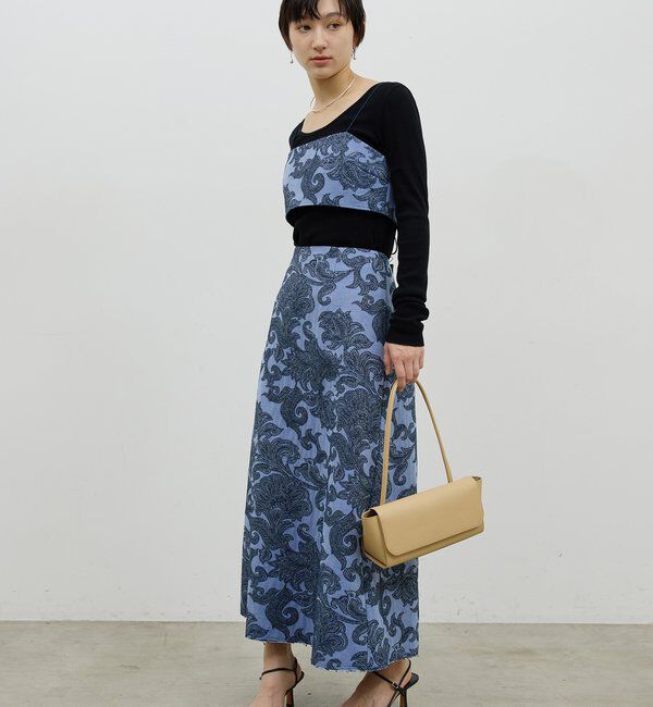  「【セットアップ対応】	ジャガードキャミ」|シャツ・ブラウス|