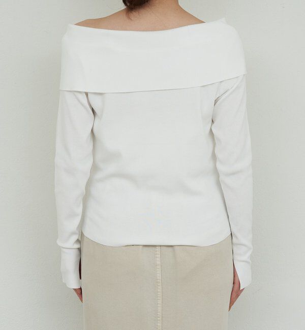  「【手洗い可】オフショルニット」|ニット・セーター|