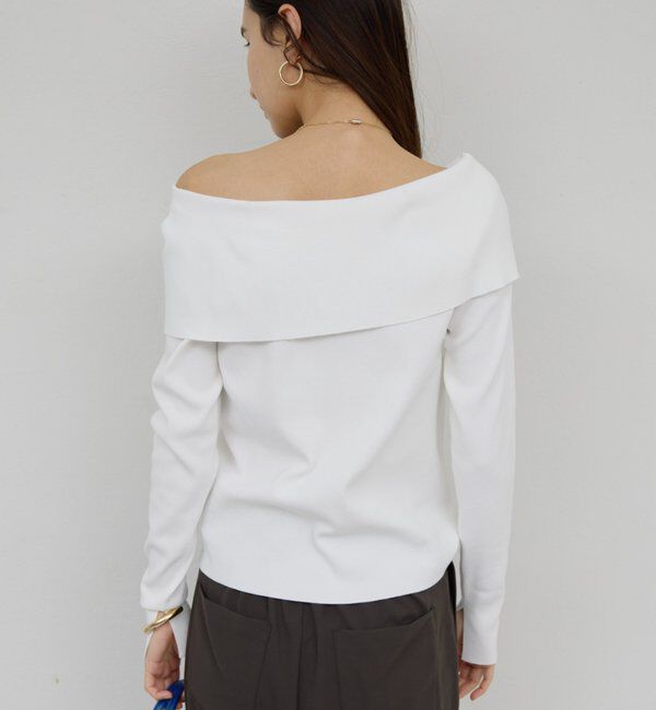  「【手洗い可】オフショルニット」|ニット・セーター|