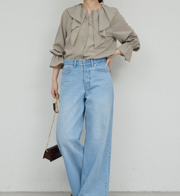  「ラッフルカラーブラウス」|シャツ・ブラウス|