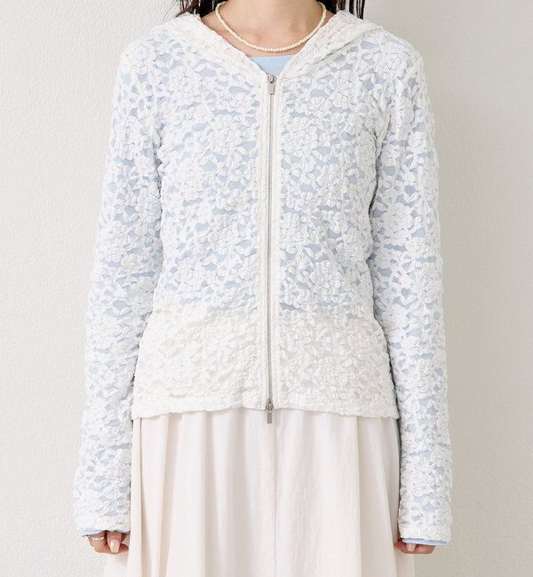  「レースフーディーパーカー」|パーカー|