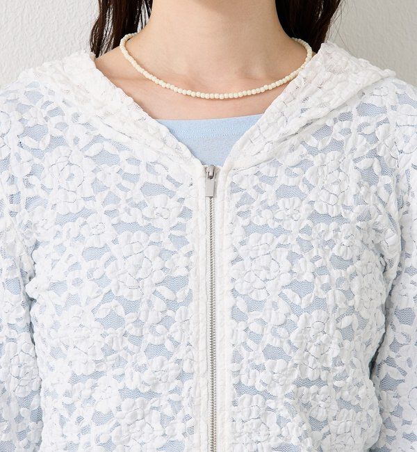  「レースフーディーパーカー」|パーカー|