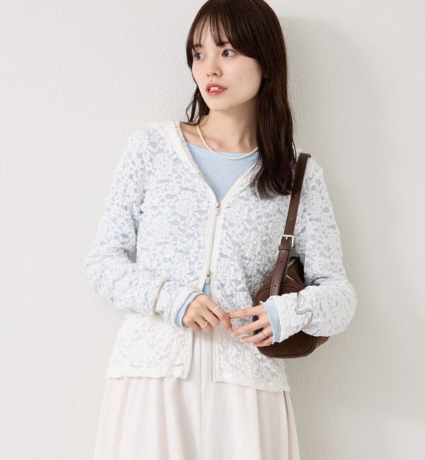  「レースフーディーパーカー」|パーカー|