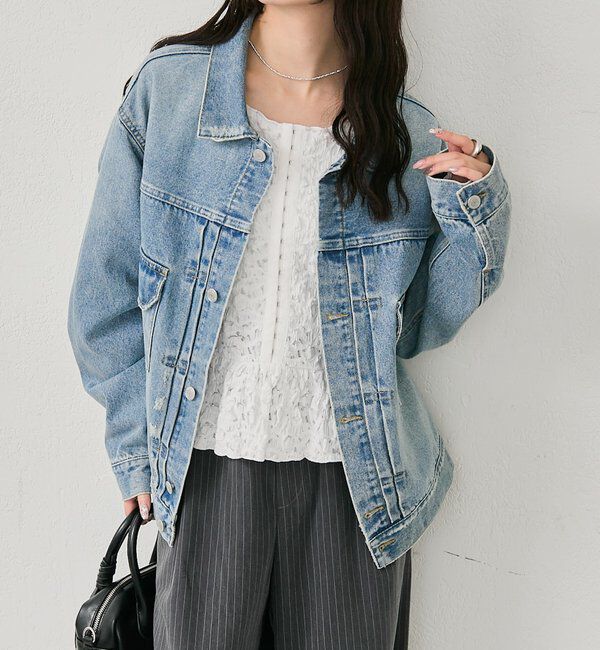  「オーバーデニムジャケット」|デニムジャケット|