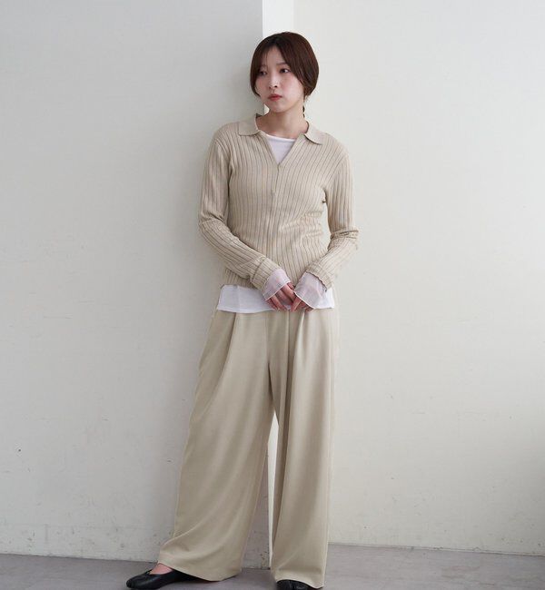  「ポンチ2タックパンツ」|チノ|