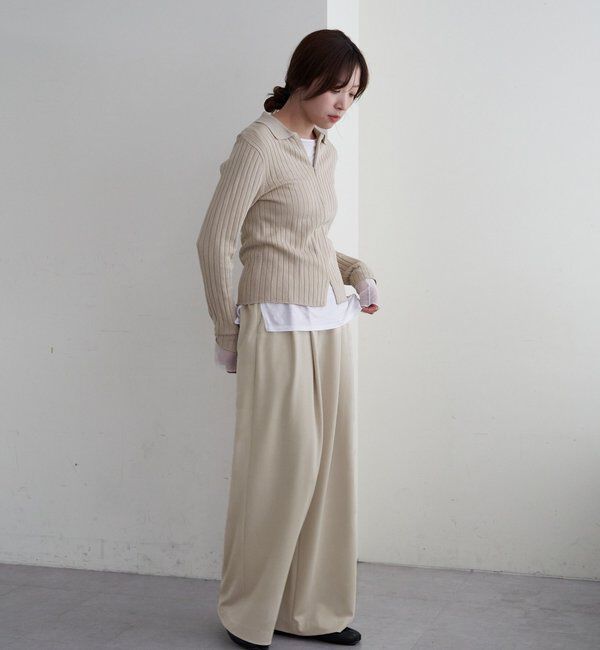  「ポンチ2タックパンツ」|チノ|