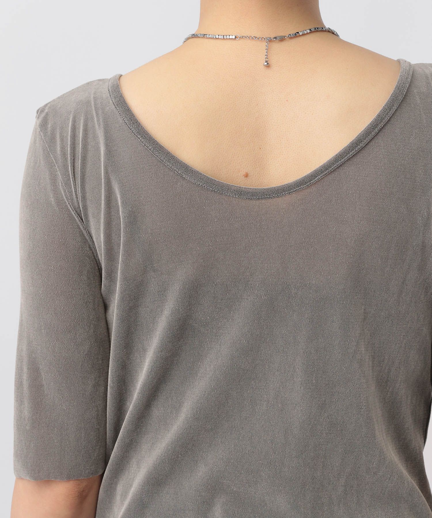 A part by 「ベロアプルオーバー_5分袖」|Tシャツ・カットソー|