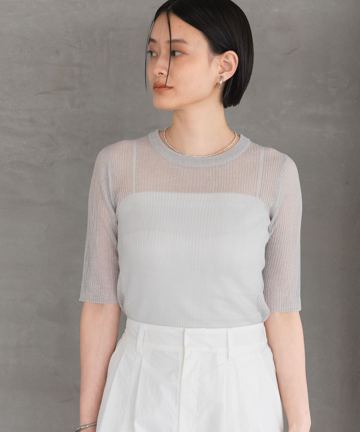 A part by 「シアーリブニットTEE」|ニット・セーター|