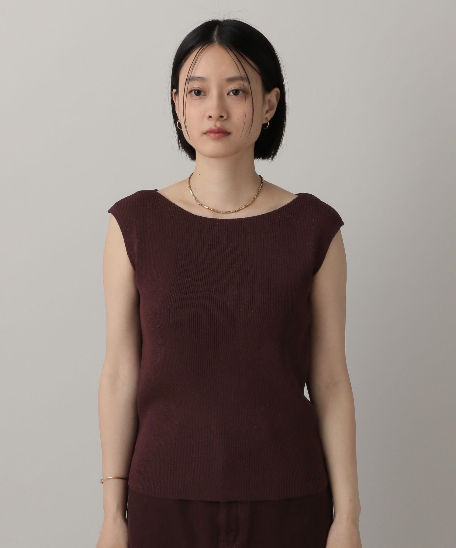 A part by 「ラメリブニットフレンチスリーブ」|タンクトップ|