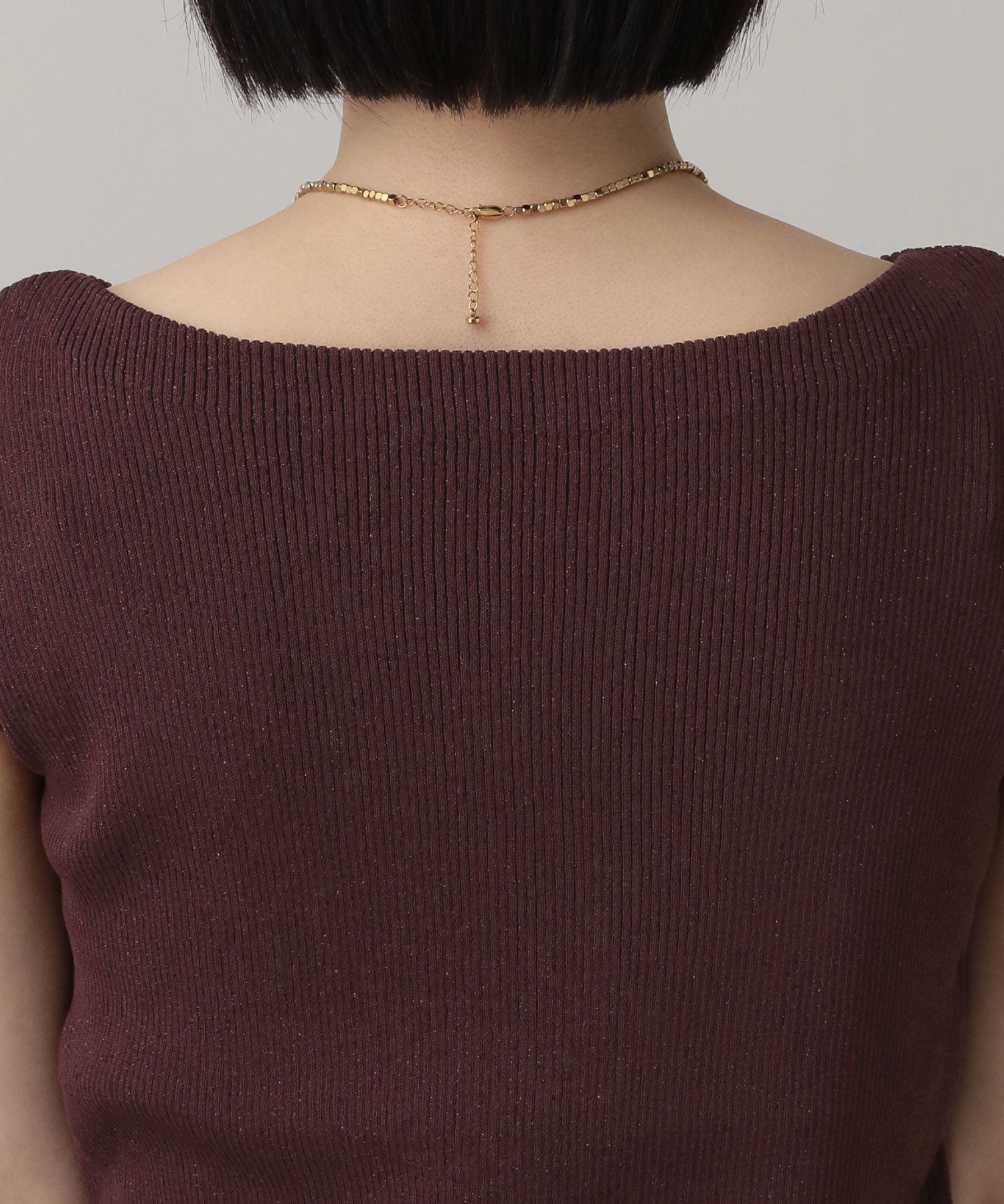 A part by 「ラメリブニットフレンチスリーブ」|タンクトップ|