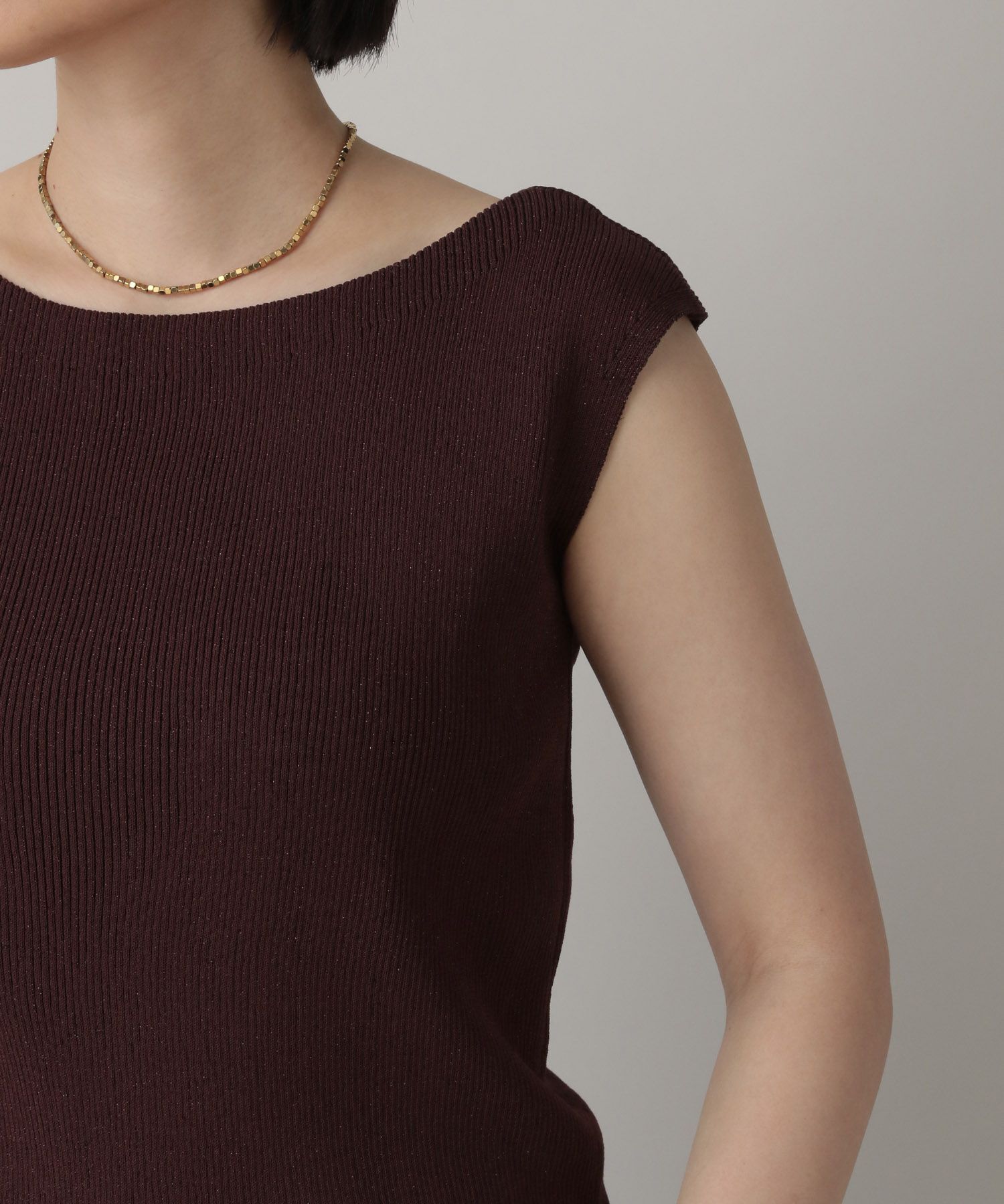 A part by 「ラメリブニットフレンチスリーブ」|タンクトップ|