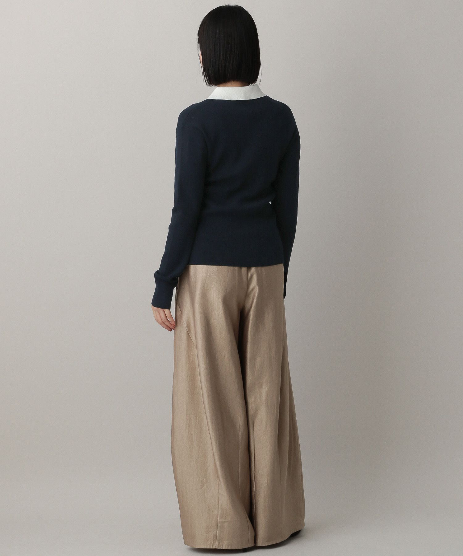 A part by 「エリツキリブニットプルオーバー_長袖」|ニット・セーター|