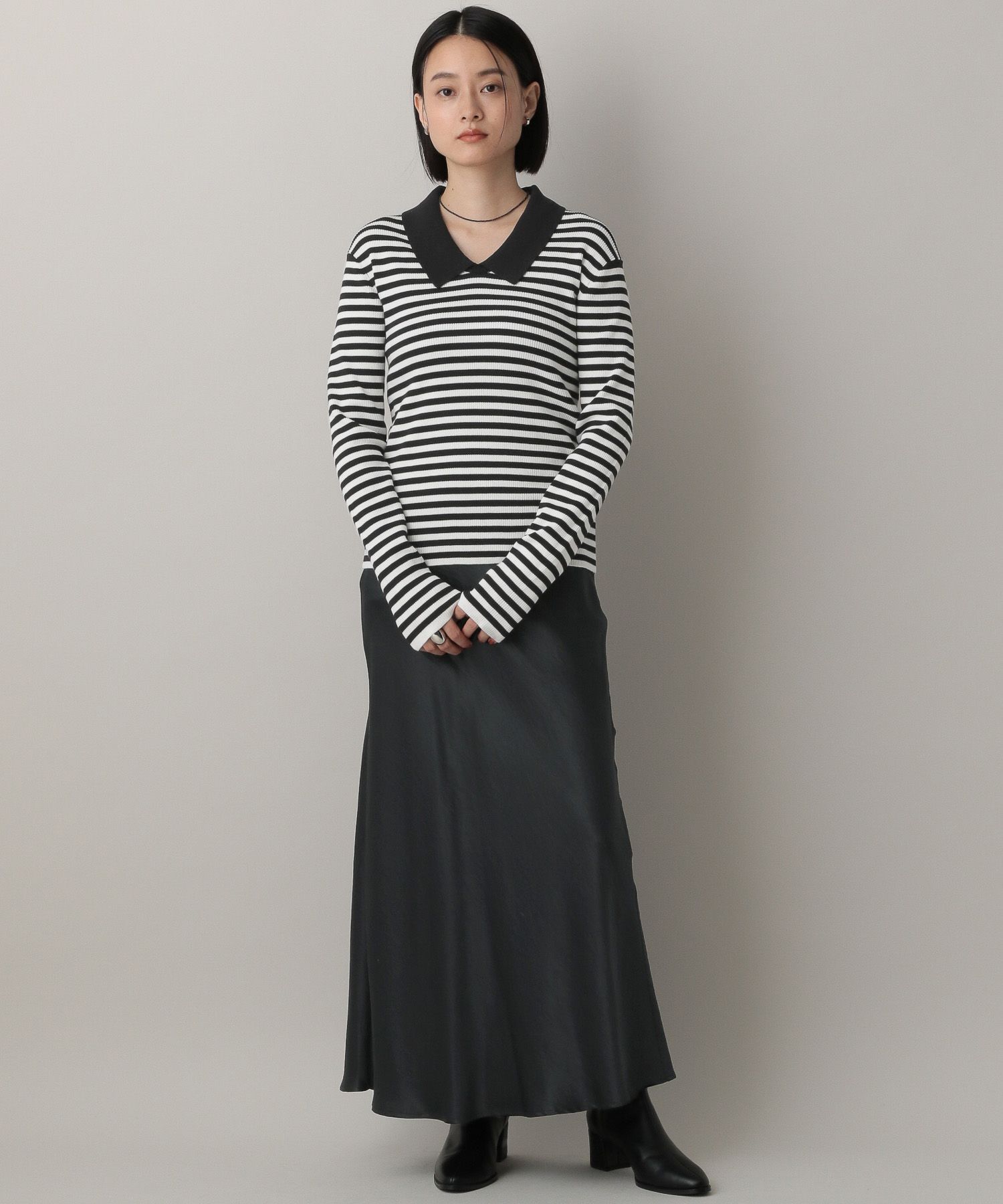 A part by 「エリツキリブニットプルオーバー_長袖」|ニット・セーター|