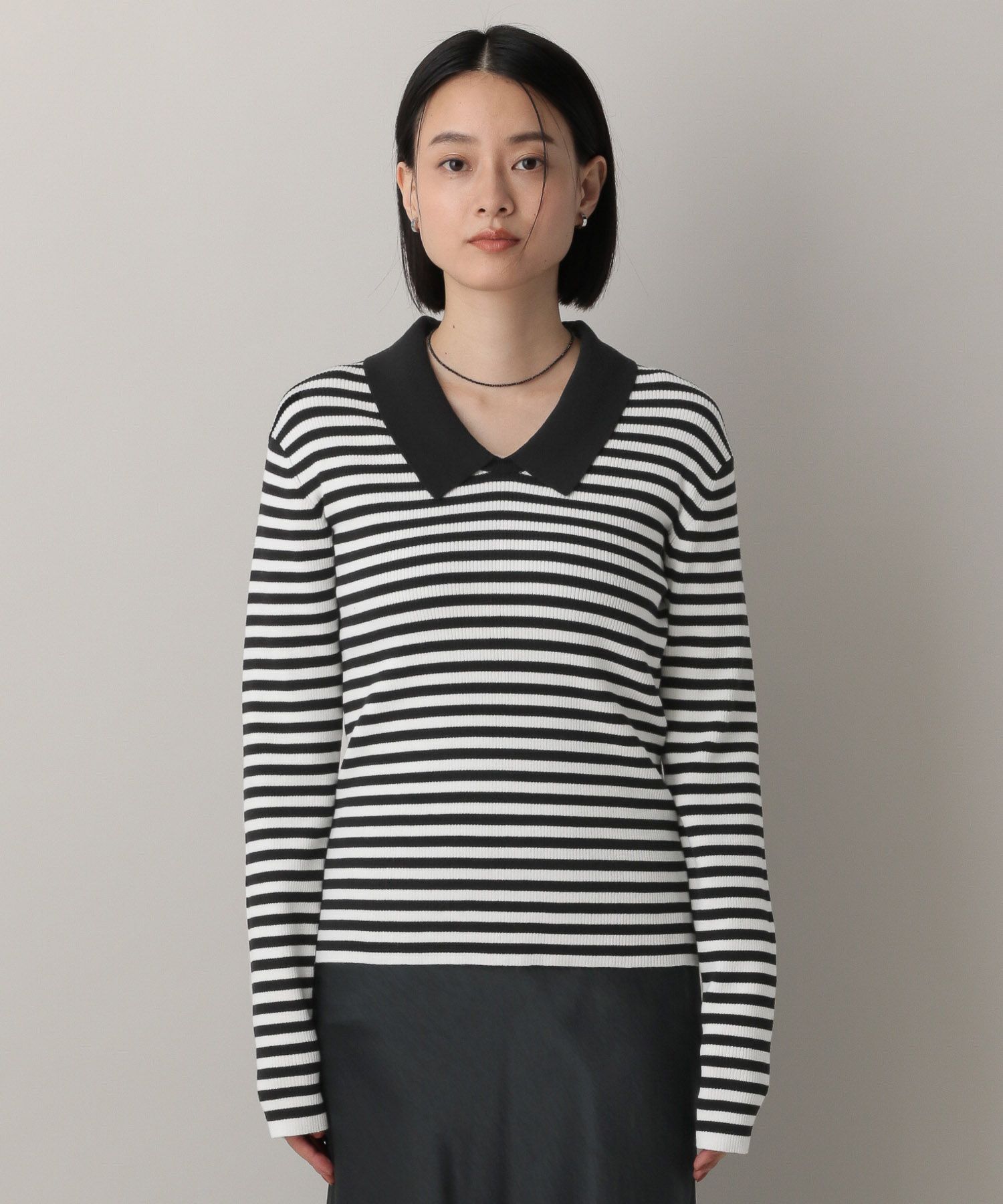 A part by 「エリツキリブニットプルオーバー_長袖」|ニット・セーター|