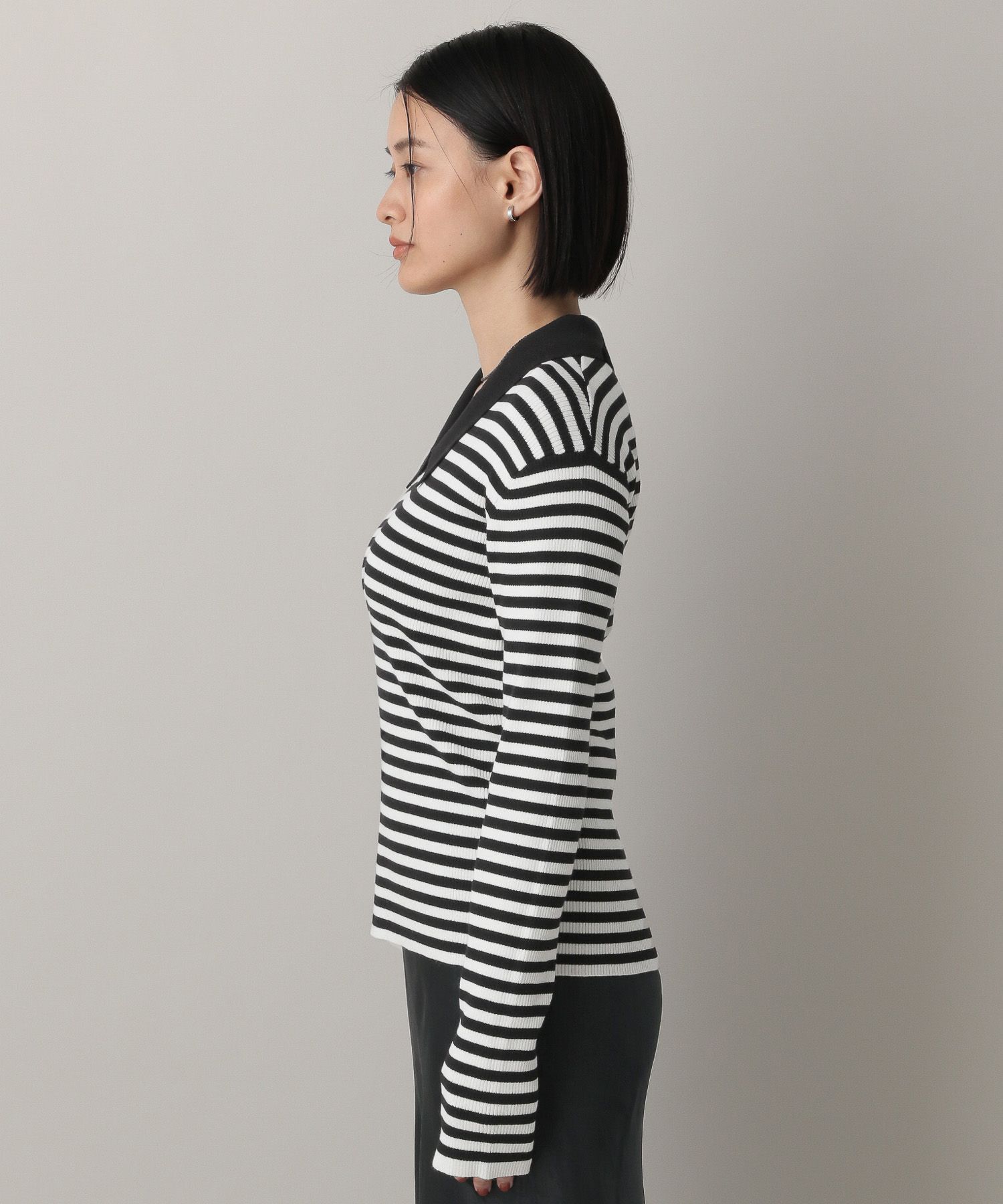 A part by 「エリツキリブニットプルオーバー_長袖」|ニット・セーター|