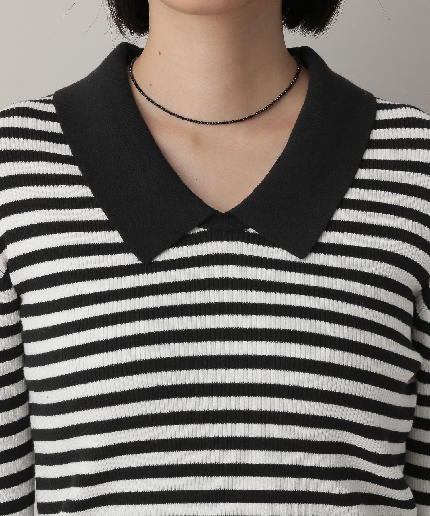 A part by 「エリツキリブニットプルオーバー_長袖」|ニット・セーター|