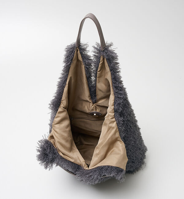 collex「【WEB限定】Vラインフェイクファートートバッグ」|トートバッグ|