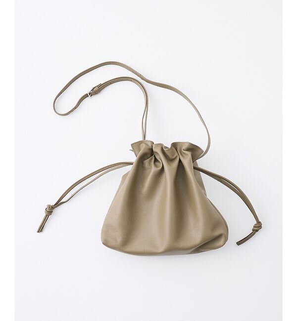 collex「レザーキンチャクポシェット ショルダーバッグ」|ショルダー・メッセンジャー|モスグリーン