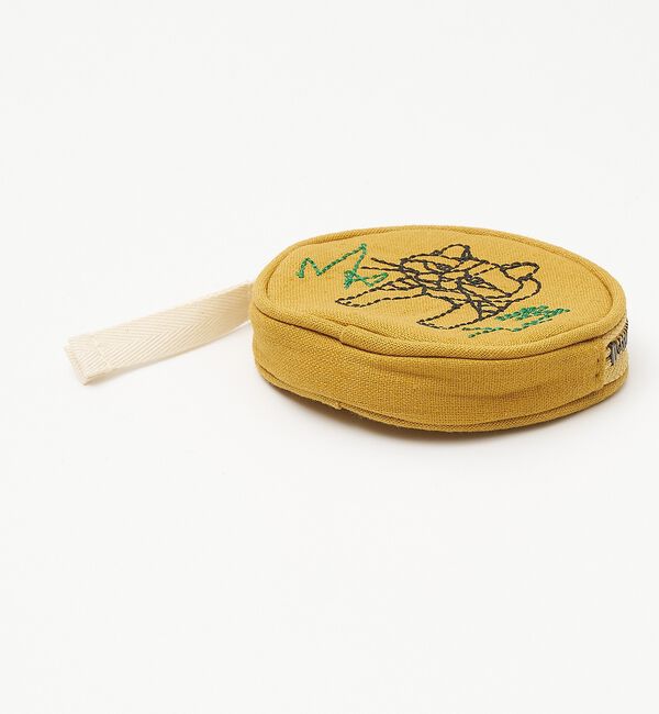 collex「【＋HAyU fabric】サークルポーチ 猫 刺繍」|ポーチ|