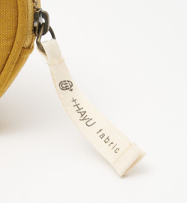 collex「【＋HAyU fabric】サークルポーチ 猫 刺繍」|ポーチ|