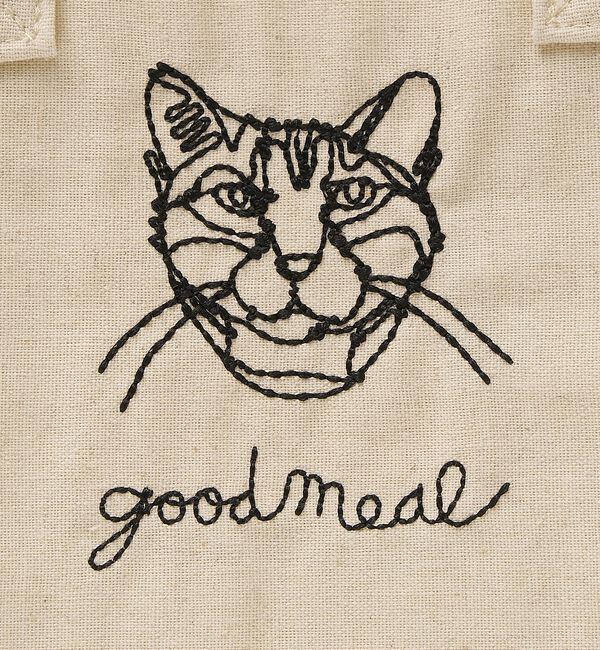 collex「【＋HAyU fabric】猫刺繍 ランチバッグ CAT　保冷・保温 レジャー」|エコバッグ|