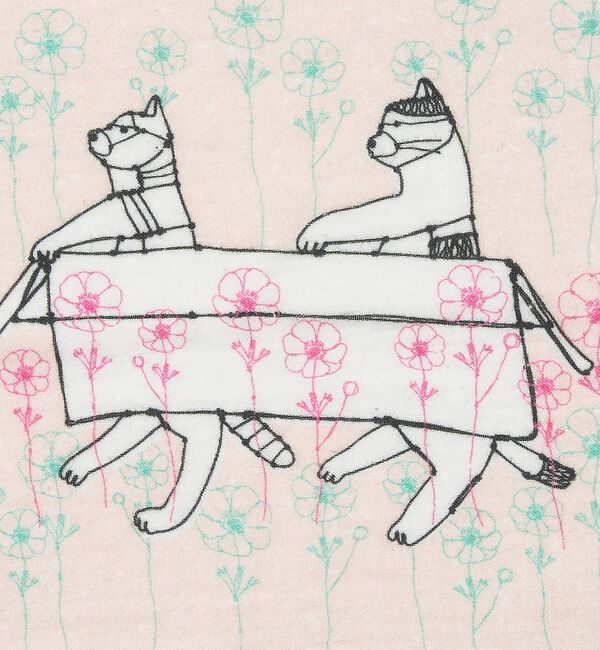 collex「【＋HAyU fabric】猫柄 ガーゼタオルハンカチ 綿100%」|ハンカチ|