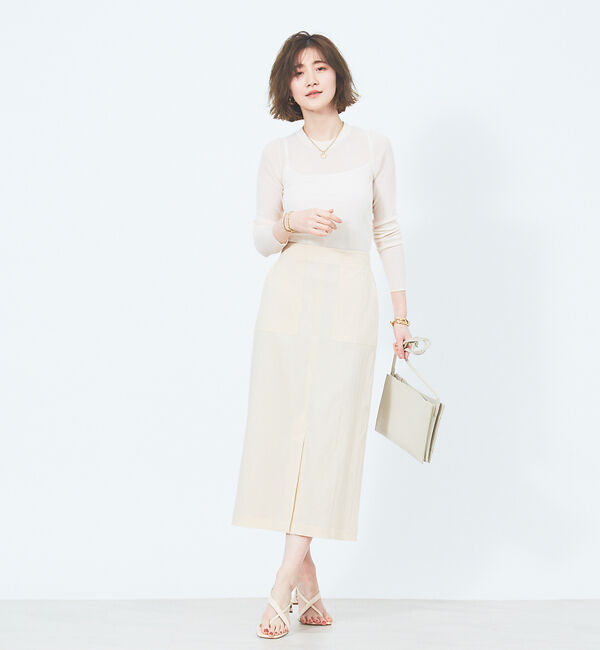 Rouge vif「透けリブニット」|ニット・セーター|