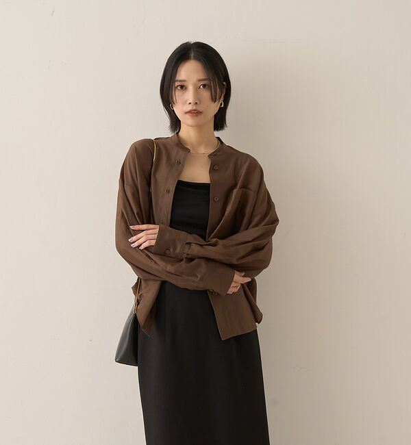 Rouge vif「ポケット付きシアーシャツ」|シャツ・ブラウス|