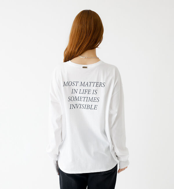 Rouge vif「【MICA&DEAL /マイカアンドディール】バックプリントロンT/カットソー/」|Tシャツ・カットソー|