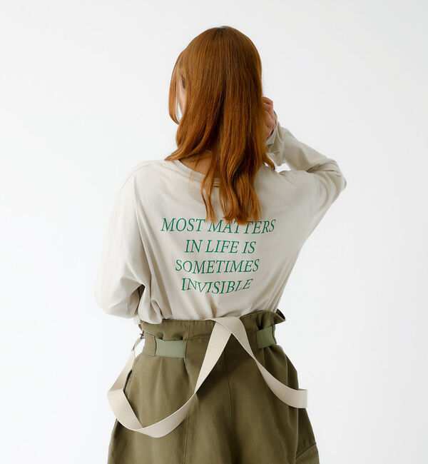 Rouge vif「【MICA&DEAL /マイカアンドディール】バックプリントロンT/カットソー/」|Tシャツ・カットソー|