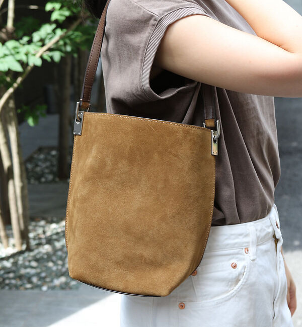 Rouge vif「【ORSETTO/オルセット】RACOOLTOスウェードレザーショルダーバッグ」|ショルダー・メッセンジャー|