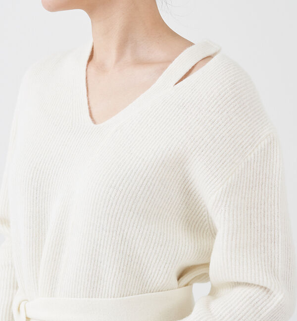 qualite「ブークレーリブニットプルオーバー」|ニット・セーター|