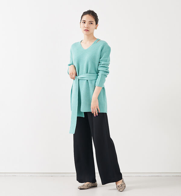 qualite「ブークレーリブニットプルオーバー」|ニット・セーター|