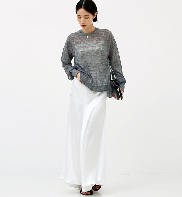 The Store by C' 「【COCUCA】タックサテンスカート」|スカート|