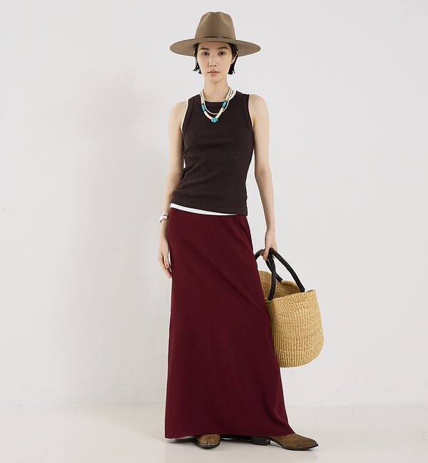 The Store by C' 「【COCUCA】ライトダブルサテンスカート」|スカート|