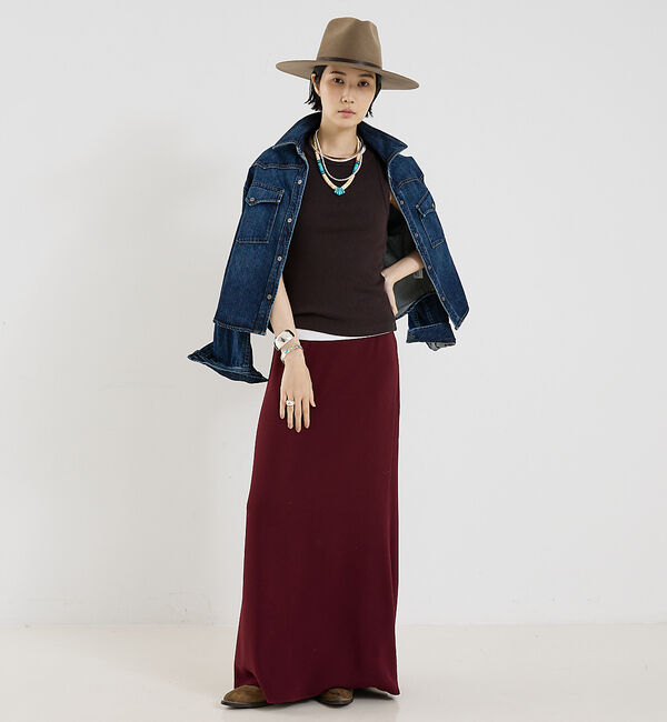 The Store by C' 「【COCUCA】ライトダブルサテンスカート」|スカート|