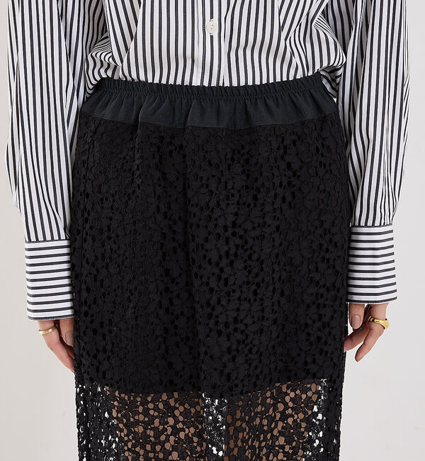 The Store by C' 「【MARIA McMANUS】Lace Ruchesd Skirt／レースルーシ」|スカート|