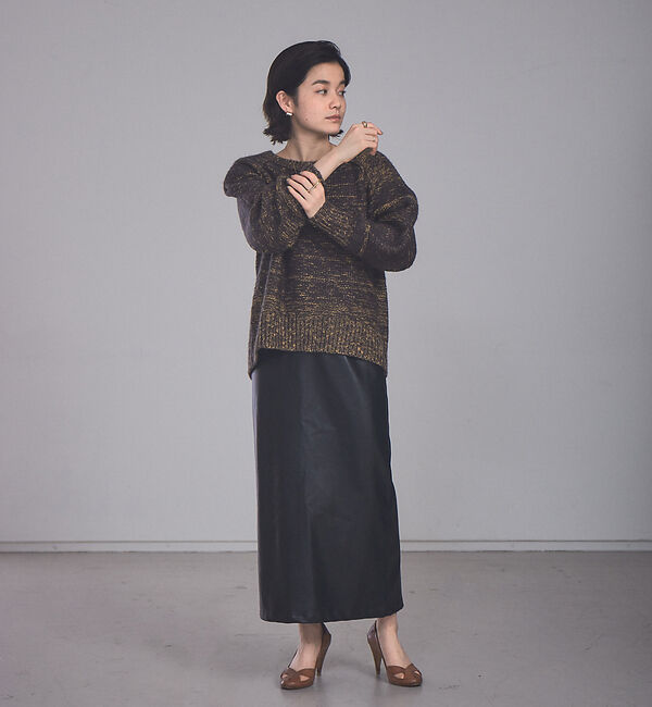 NOMINE「【展開店舗限定】ミックスヤーンボリュームスリーブニット」|ニット・セーター|