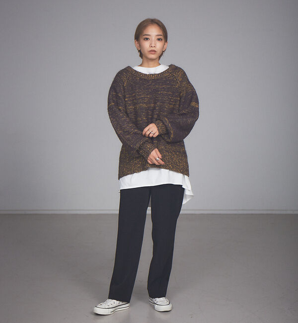 NOMINE「【展開店舗限定】ミックスヤーンボリュームスリーブニット」|ニット・セーター|