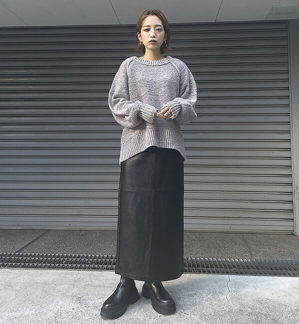 NOMINE「【展開店舗限定】ミックスヤーンボリュームスリーブニット」|ニット・セーター|